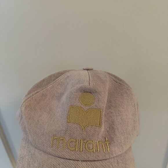 NWT Isabel Marant Tyron Denim Baseball Cap Embroidered Logo Blue - Picture 4 of 7